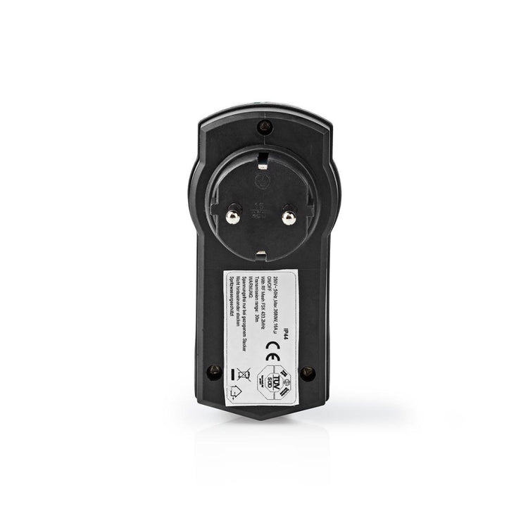 Nedis RFPOM120FBK RF PLIG OUTDOOR IP44 sur RF Mesh Range Extender Schuko Type F 3680 W