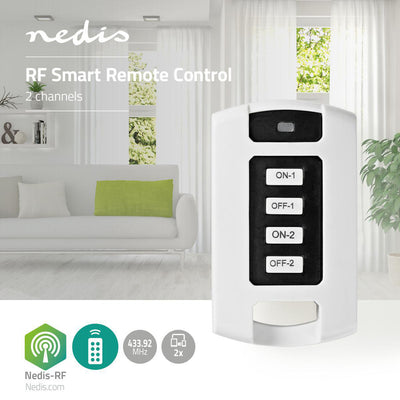 Nedis RFRC220WT RF Remote contrôle 2 canaux