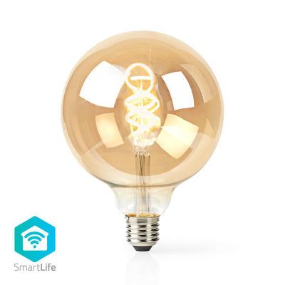 Nedis wifilt10gdg125 wi-fi chaud to fraîd white LED fillmentlamp devenu e27 g125 5,5 w 350 lm