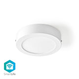 Nedis WiFilaw10wt Wi-Fi Plafond Lampe Round Diamètre 17 cm Chauffle à frais blanc 800 lm 12 W Slim Design aluminium - afbeelding 1