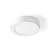 Nedis WiFilaw10wt Wi-Fi Plafond Lampe Round Diamètre 17 cm Chauffle à frais blanc 800 lm 12 W Slim Design aluminium