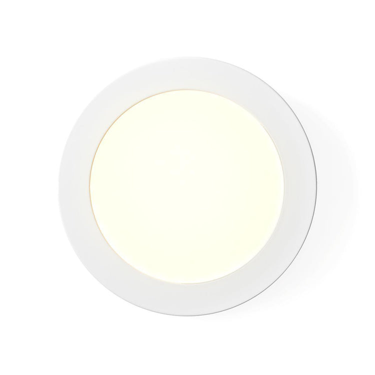 Nedis WiFilaw10wt Wi-Fi Plafond Lampe Round Diamètre 17 cm Chauffle à frais blanc 800 lm 12 W Slim Design aluminium