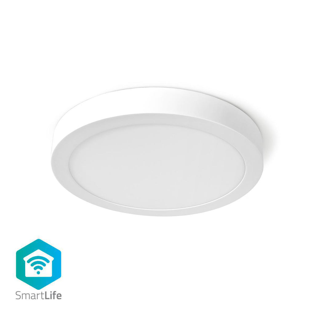 NEDIS WIFILAW20WT Wi-Fi lampe au plafond autour d'Oslash; 30 cm CHAUD à frais blanc 1200 lm 18 W aluminium de conception mince