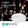 NEDIS WIFILAW20WT Wi-Fi lampe au plafond autour d'Oslash; 30 cm CHAUD à frais blanc 1200 lm 18 W aluminium de conception mince