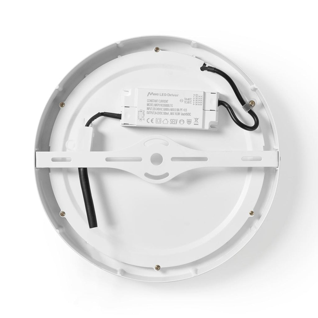 NEDIS WIFILAW20WT Wi-Fi lampe au plafond autour d'Oslash; 30 cm CHAUD à frais blanc 1200 lm 18 W aluminium de conception mince