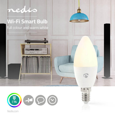 NEDIS WIFILC11WTE14 LAMPE LED Wi-Fi Couleur pleine couleur et E14 à l'esprit chaud