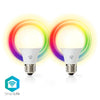 NEDIS WIFILC21WTE27 LAMPES LED Wi-Fi Full Color et What-White E27 2-pack