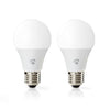 NEDIS WIFILC21WTE27 LAMPES LED Wi-Fi Full Color et What-White E27 2-pack