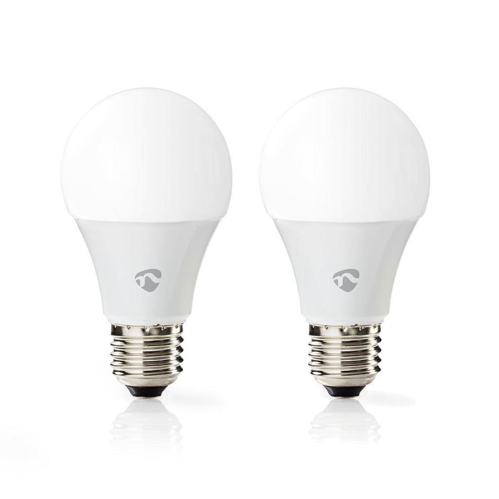 NEDIS WIFILC21WTE27 LAMPES LED Wi-Fi Full Color et What-White E27 2-pack