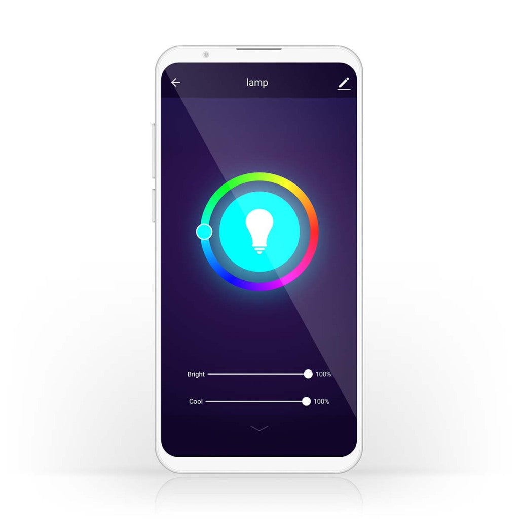 Nedis WiFilrc10e27 SmartLife Multicolour Lamp Wi-Fi E27 806 LM 9 W RGB CHAUD TO COLAD WHITE Android Trade; poire iOS