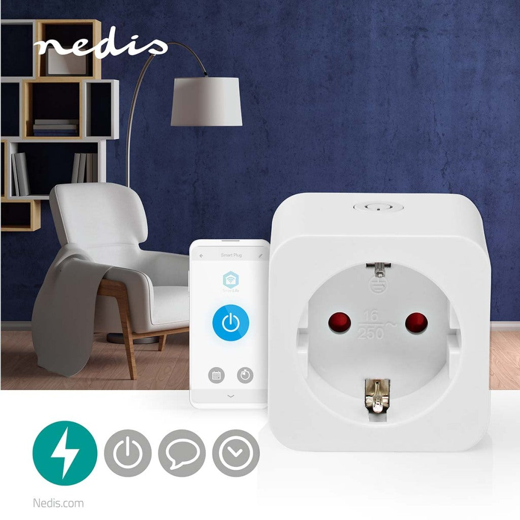 Nedis wifip131fwt smartlife fig wi -fi 1 pièces 3680 w type f (bee 7 3) -10 45 ° C Android ios blanc