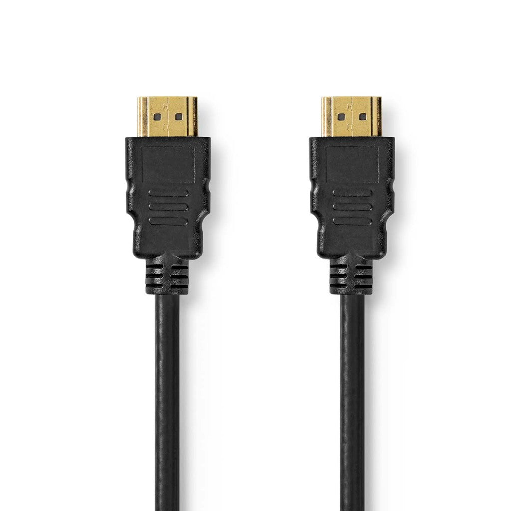 NEDIS CVGP35000BK50 Trade HDMI; Trade HDMI câble; Commerce du connecteur HDMI; Connecteur 8K @ 60Hz EARC DIRE 5,00 M PVC Black Polybag