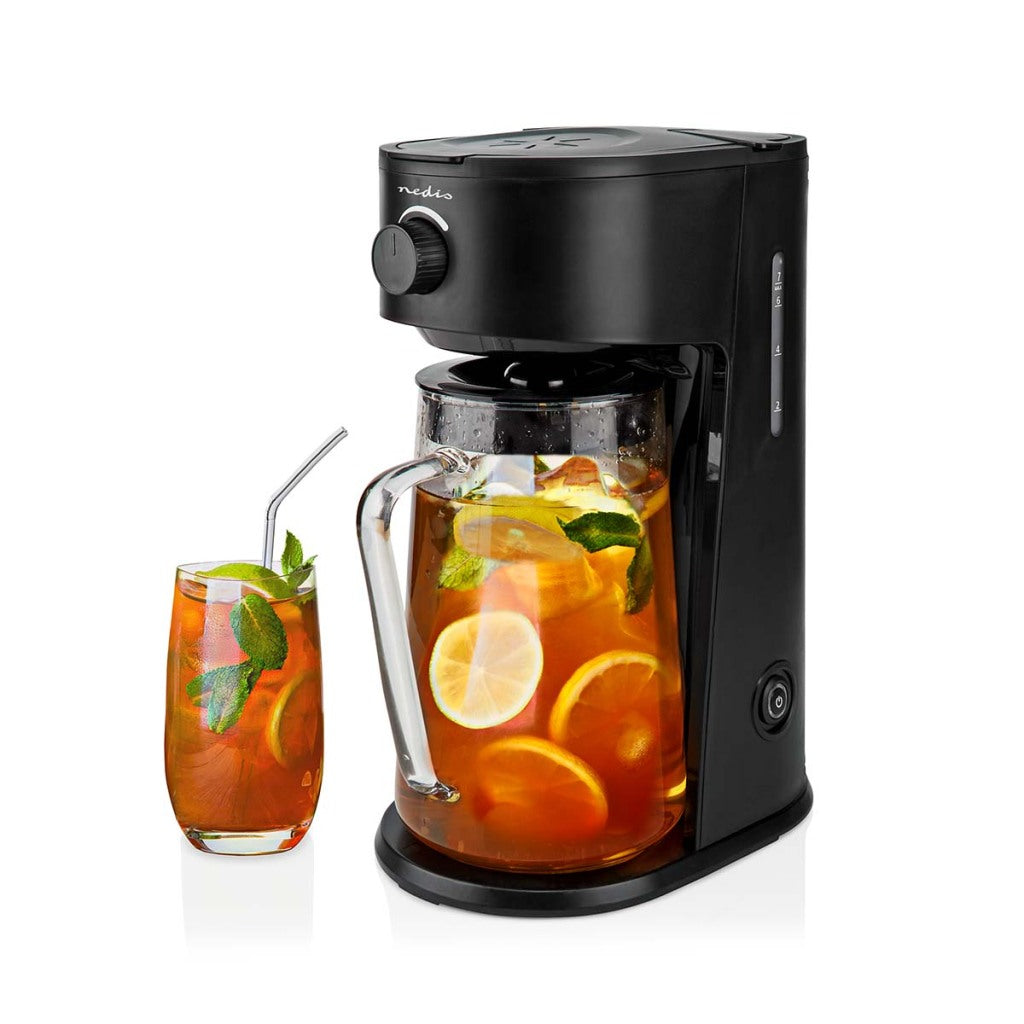 Nedis kaicm200fbk crème glacée café glacée théâtre de thé filtre café 2,5 l 6 tasses de noir