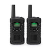 Nedis wltk0610bk walkie talkie set 2 combinés jusqu'à 6 canaux de fréquence: 8 vox à 3 heures de sortie du casque 2 casques noirs