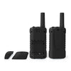 Nedis wltk0610bk walkie talkie set 2 combinés jusqu'à 6 canaux de fréquence: 8 vox à 3 heures de sortie du casque 2 casques noirs