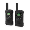 Nedis wltk0610bk walkie talkie set 2 combinés jusqu'à 6 canaux de fréquence: 8 vox à 3 heures de sortie du casque 2 casques noirs