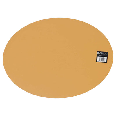 Mesapiu Mesapiu Placemat Cuir Look Camel ovale 45x33 cm