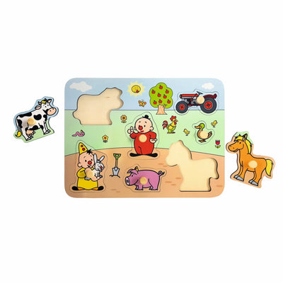 Studio 100 Shapes puzzle Farm junior wood 7 pieces