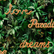 North Wall Noordwand Fond d'écran bonne lettre néon avec plantes vertes et orange - afbeelding 2