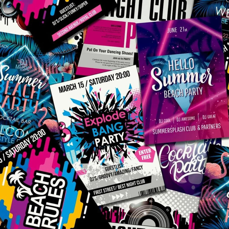 North Wall Noordwand Fond d'écran Good Vibes Club Affiches violet et rose