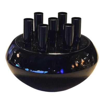 Vase tube à fleurs atmosphère Mansion noir scarlett ø21xh17cm