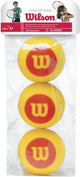 Wilson stage 3 - mousse rouge - balle de tennis - 3 balles