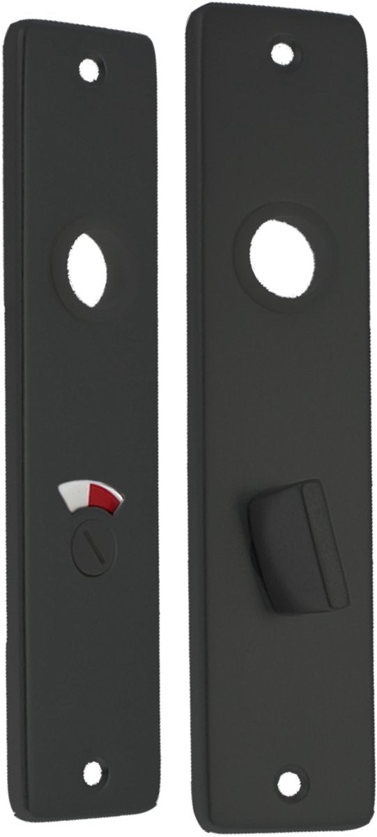Protection de toilette Starx - protection de porte avec serrure de toilette (wc57 5) - aluminium - noir