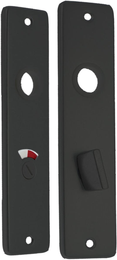 Protection de toilette Starx - protection de porte avec serrure de toilette (wc57 5) - aluminium - noir