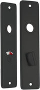 Protection de toilette Starx - protection de porte avec serrure de toilette (wc57 5) - aluminium - noir