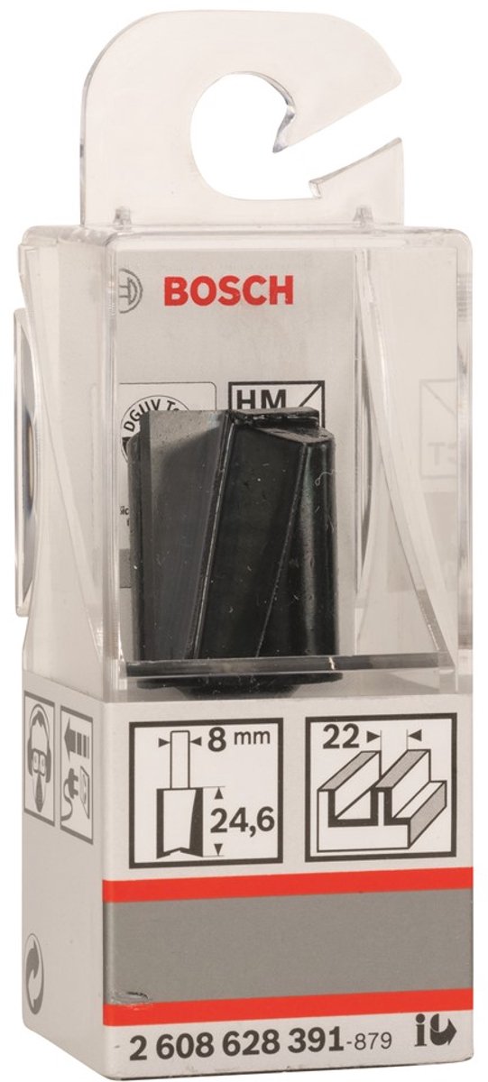 Bosch - fraises en bout 8 mm, d1 22 mm, l 25 mm, g 56 mm