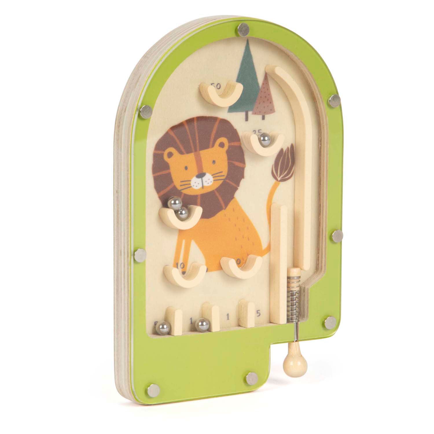 Petit pied en bois mini lion gibier de flipper
