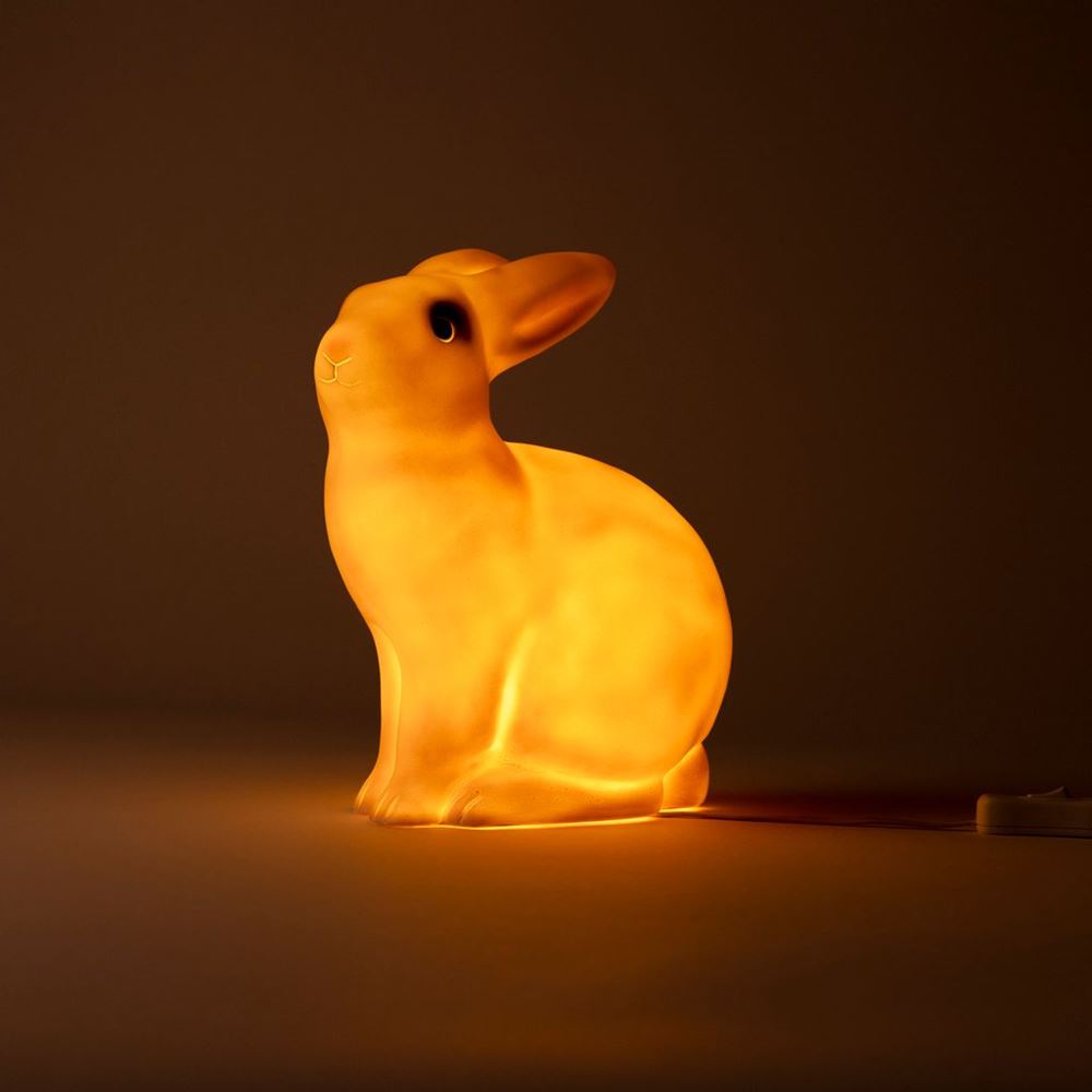 Lampe Egmont lapin blanc. 21x12x25c