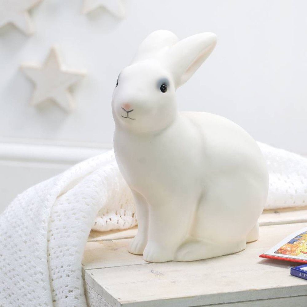Lampe Egmont lapin blanc. 21x12x25c
