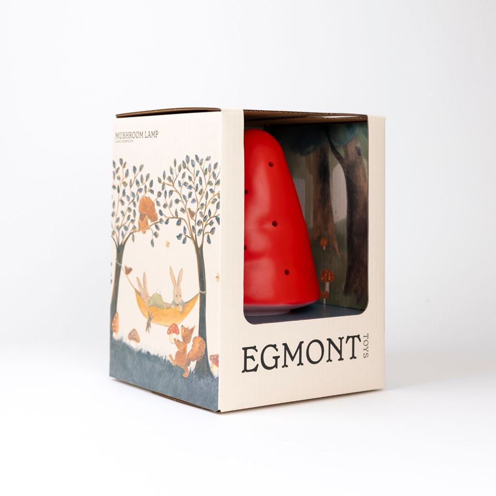 Lampe Egmont champignon rouge + variateur.