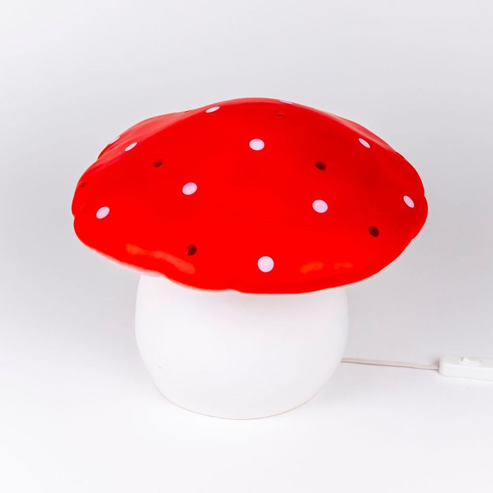 Lampe Egmont champignon rouge + variateur.