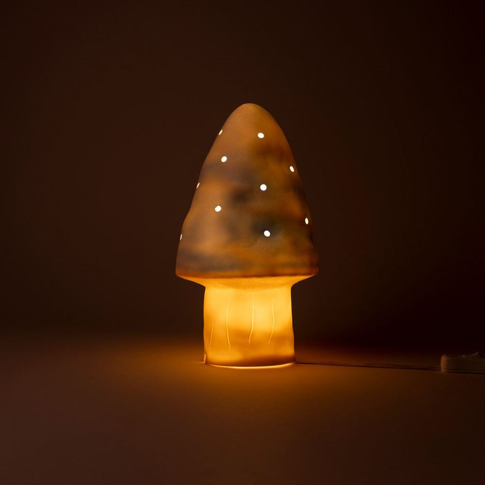 Lampe Egmont champignon bleu + variateur.