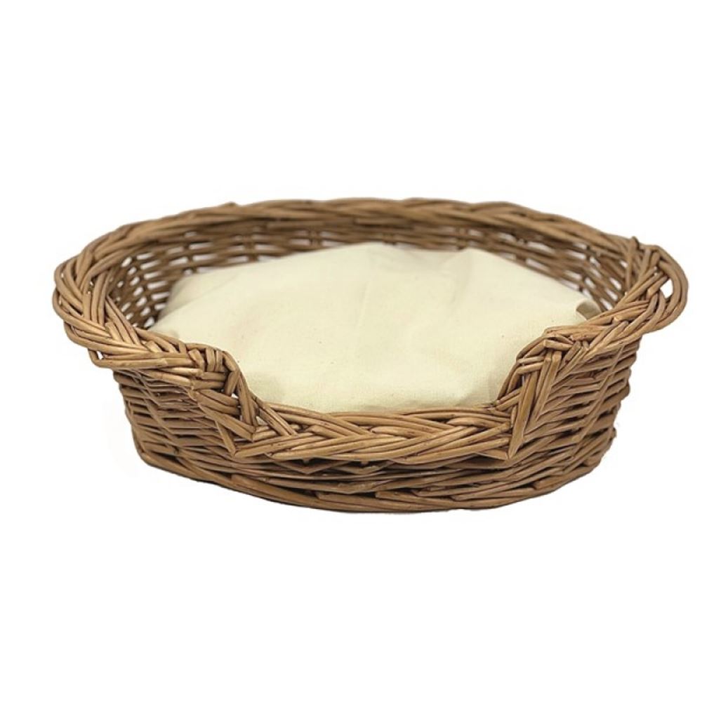 Panier pour chien en osier Egmont. 32x24x10 cm.