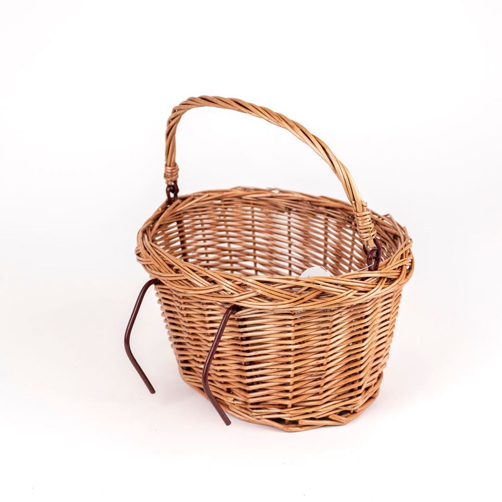 Panier à vélo tressé Egmont. 28x20x15 cm