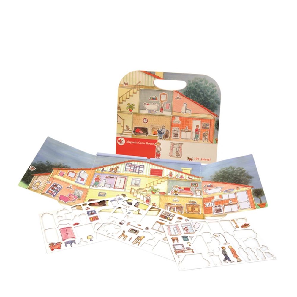 Maison de jeu magnétique Egmont. 25x24x1 cm. 3+