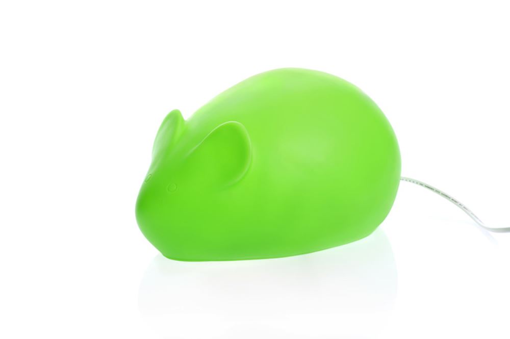 Lampe Egmont gelée souris verte 28 cm.