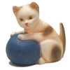 Lampe Egmont chat avec pelote de laine bleu 24x23