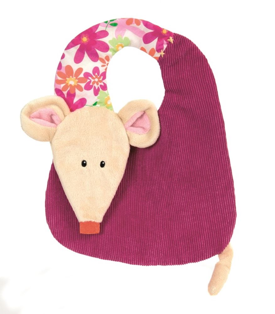 Bavoir souris saint valentin