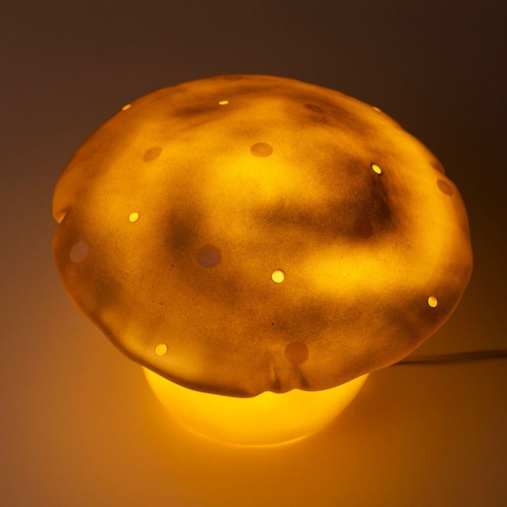 Lampe Egmont champignon doré + variateur.