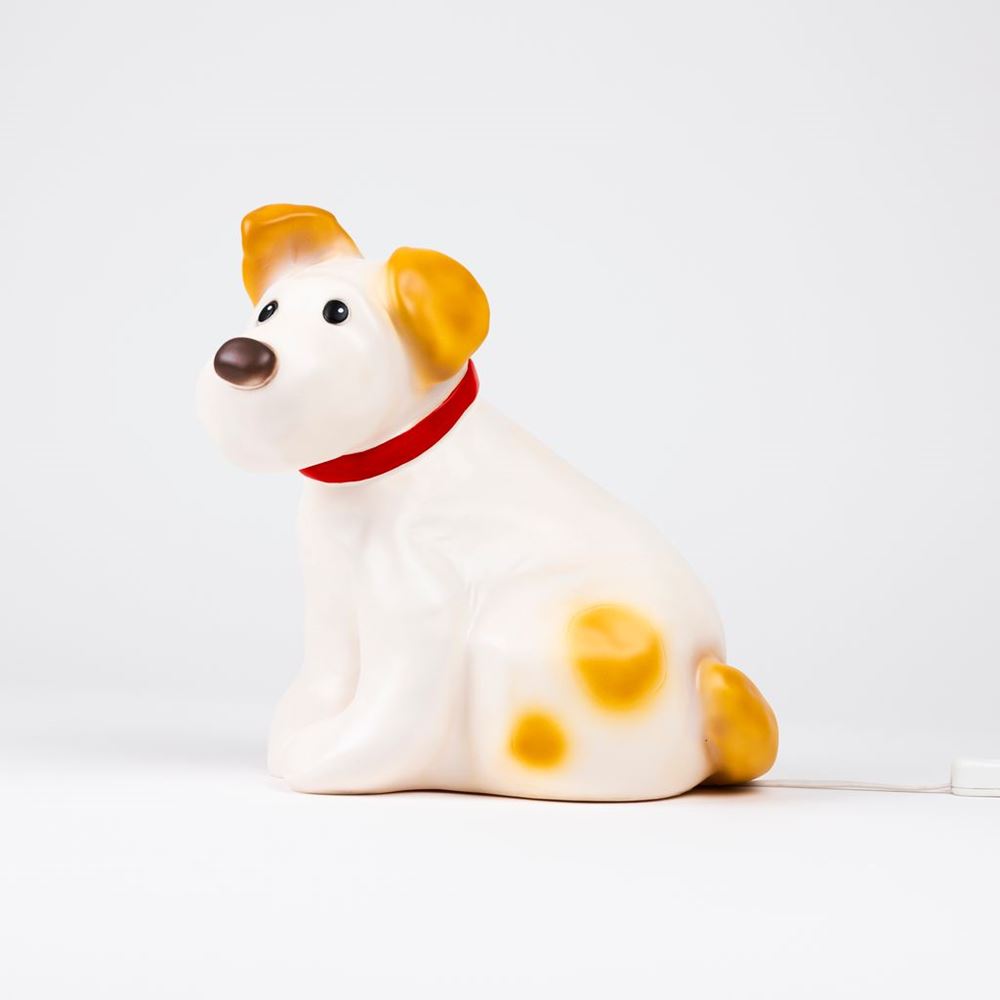 Lampe d'Egmont le chien Eliot. 24x23cm.