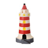 Lampe phare d'Egmont rouge-blanc. 17x35cm