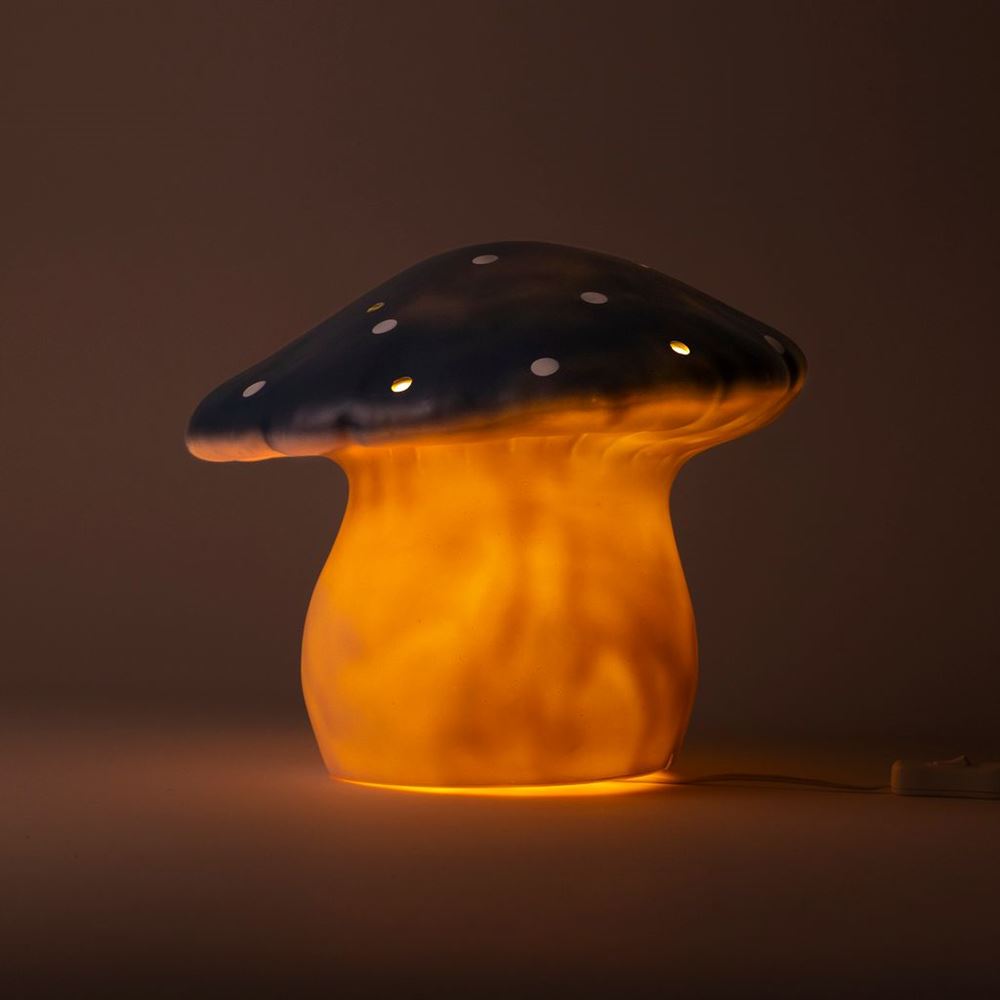 Lampe Egmont champignon jeans + variateur.