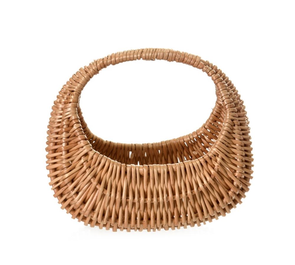 Panier en osier Egmont ovale env. 19x18x12cm