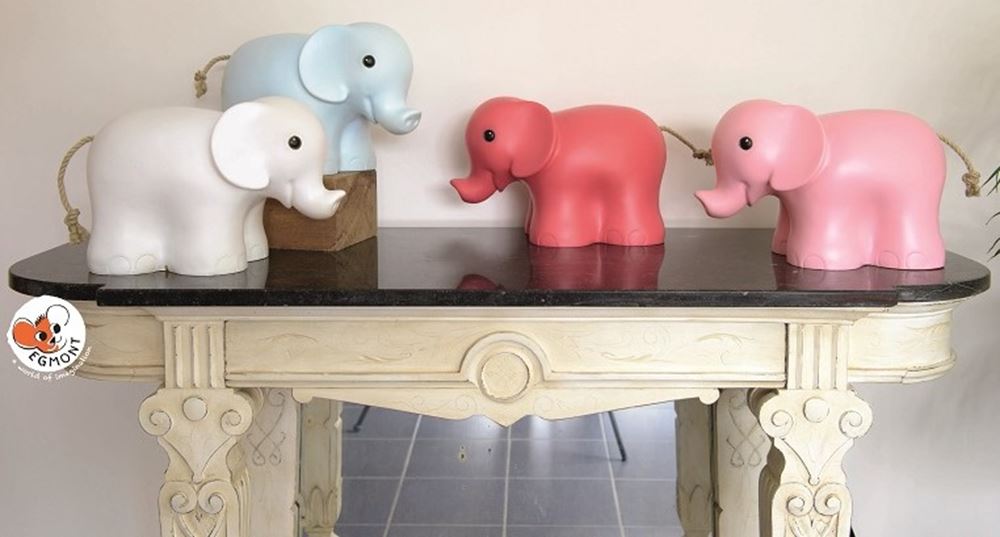 Egmont lampe éléphant bleu clair 22x32x16