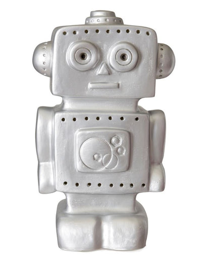 Lampe Egmont robot argent. 33x18x10