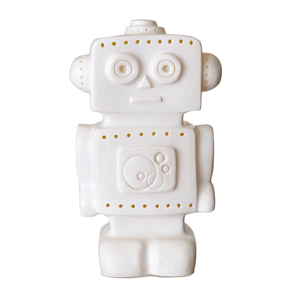 Lampe robot Egmont blanche. 33x18x10cm